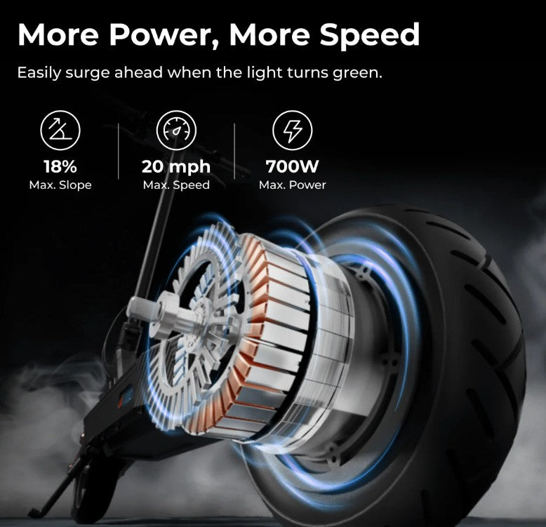 (Excellent) NAVEE GT3 Electric Scooter | 700W Motor • 50km Range • Dual Suspension