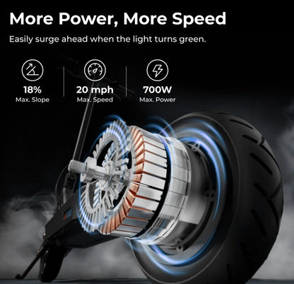 (Excellent) NAVEE GT3 Electric Scooter | 700W Motor • 50km Range • Dual Suspension