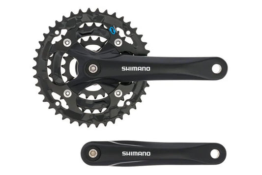 Shimano, Acera FC-M361, Crankset, 7/8 sp, 170mm, 28/38/48T AFCM361C888XL, Black(Elevate / NCM)